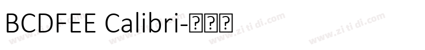 BCDFEE Calibri字体转换